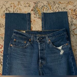 Levi's 510 Dark Blue Straight Leg Women's Jeans